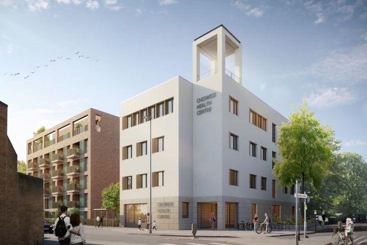 Chiswick Health Centre hosts topping-out event