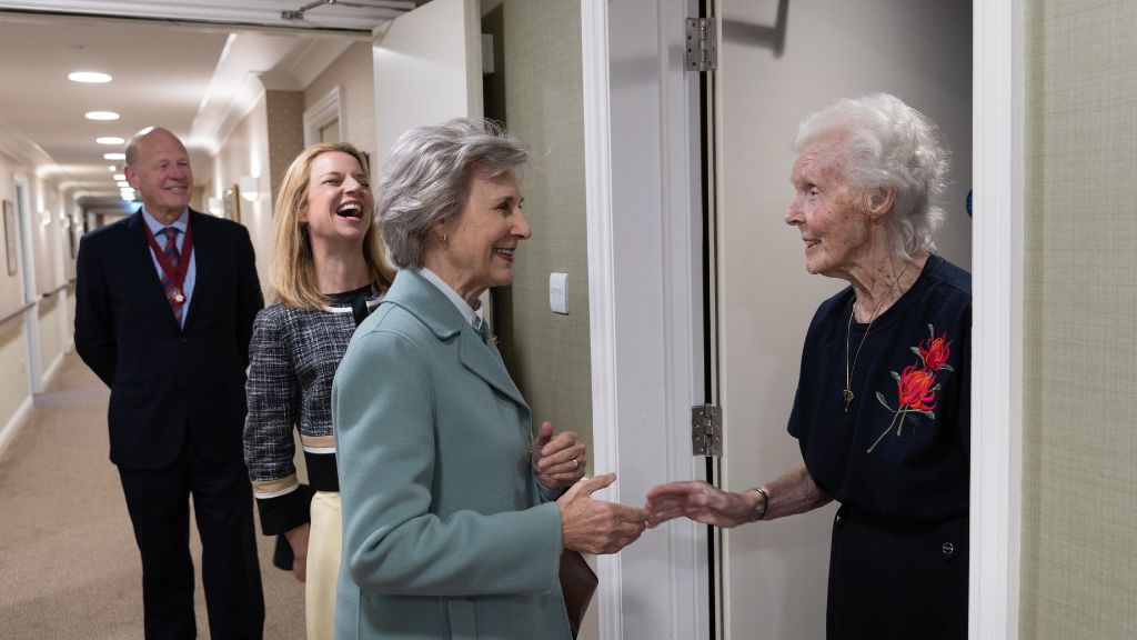 Royal guest opens care home nursing wing