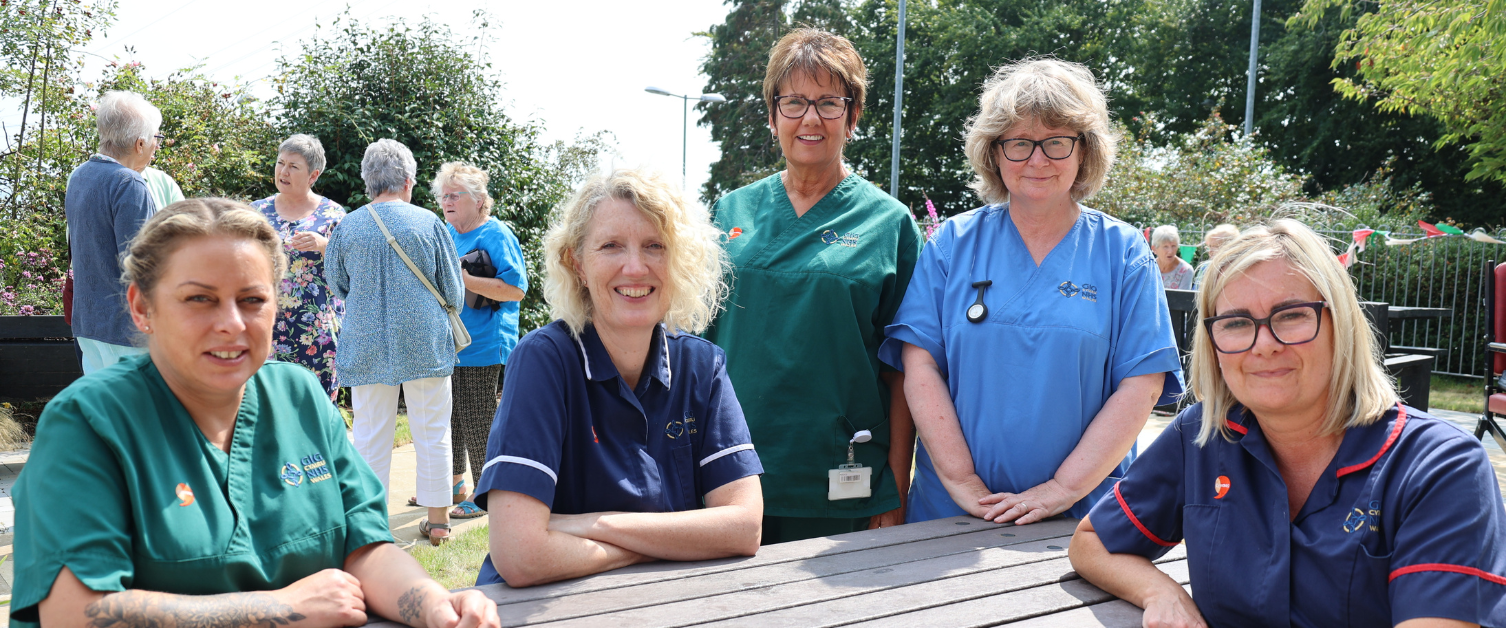 Dementia garden officially opens at Ysbyty Bryn Beryl